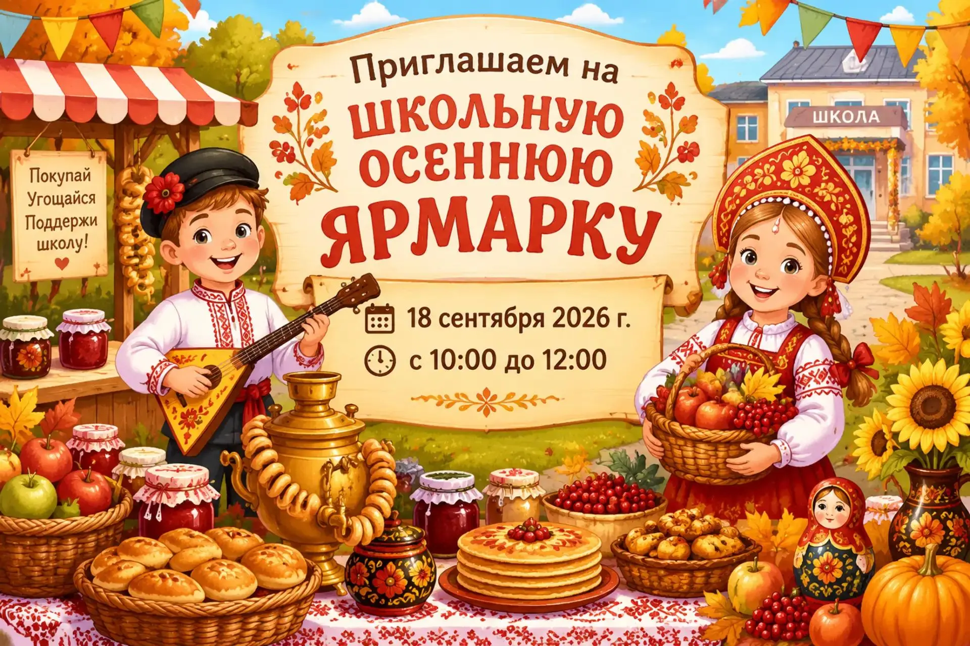 📢 ЭГЕ-ГЕЙ, ЧЕСТНОЙ НАРОД! ОСЕНЬ В ГОСТИ К НАМ ИДЁТ! 🍂🍎