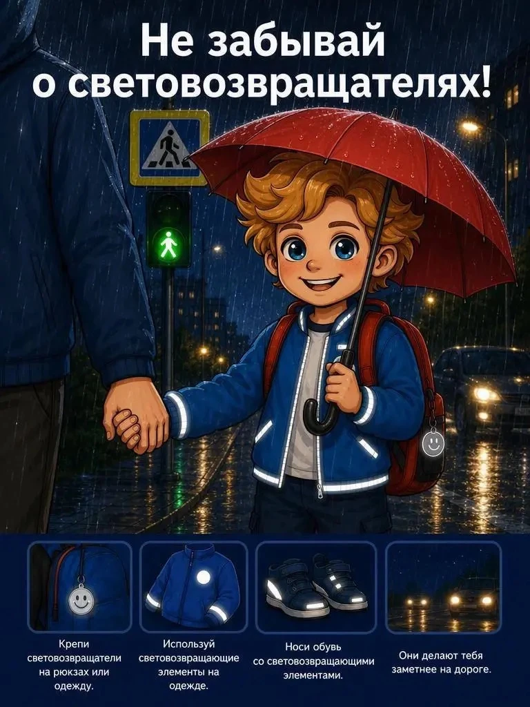 🍂 Осень уже началась — а значит, впереди нас ждут дождливые дни, лужи и пасмурная погода!