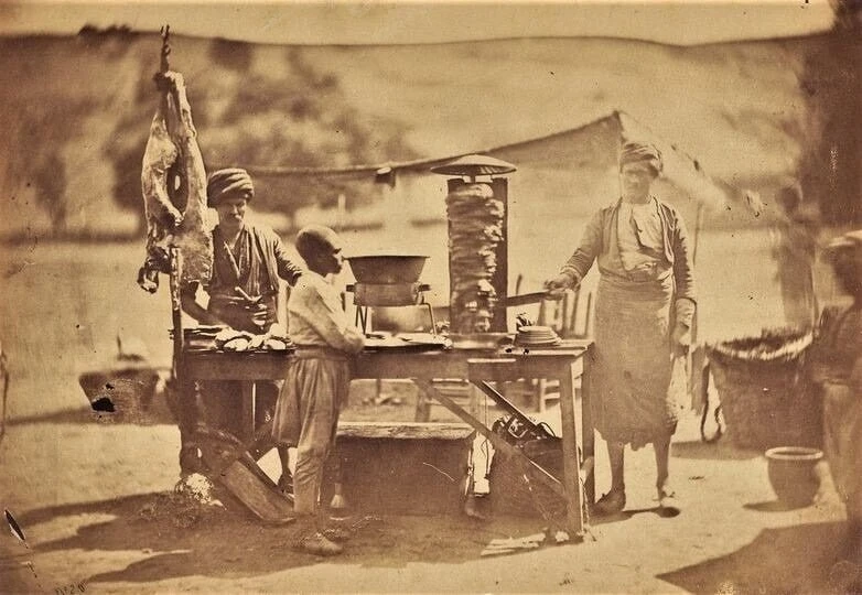 Первая фотография шаурмы в истории. Османская империя, 1855 год