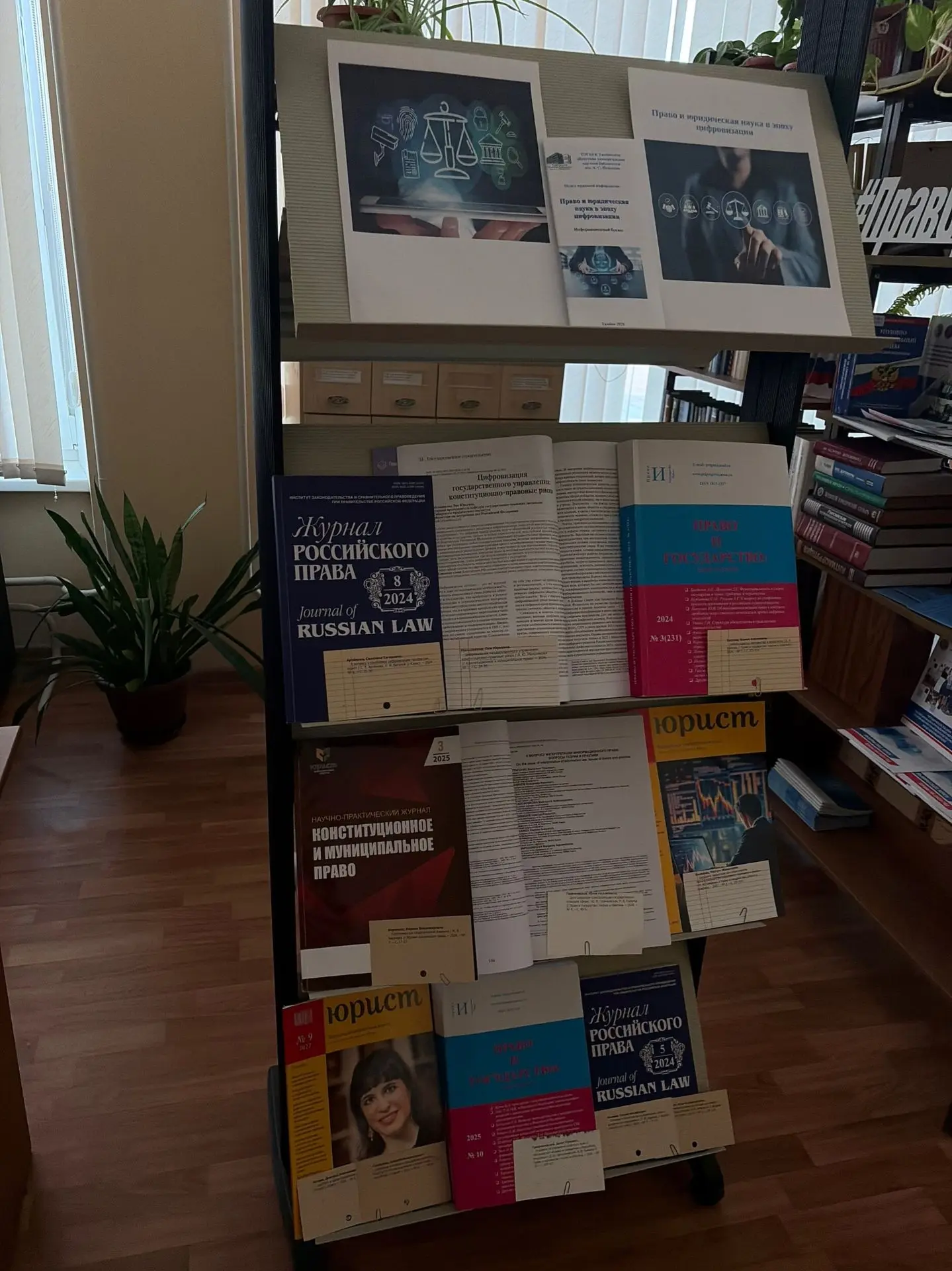 В рамках цикла выставок по актуальным проблемам российского права отдел правовой информации представ