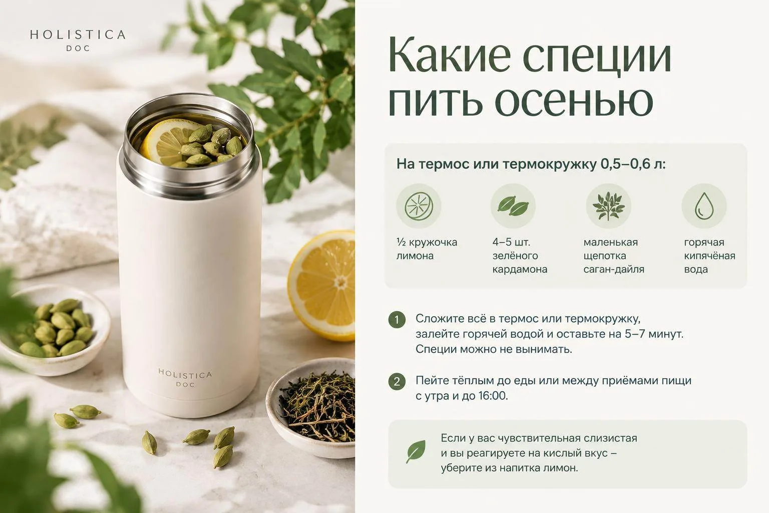 Какие специи пить осенью