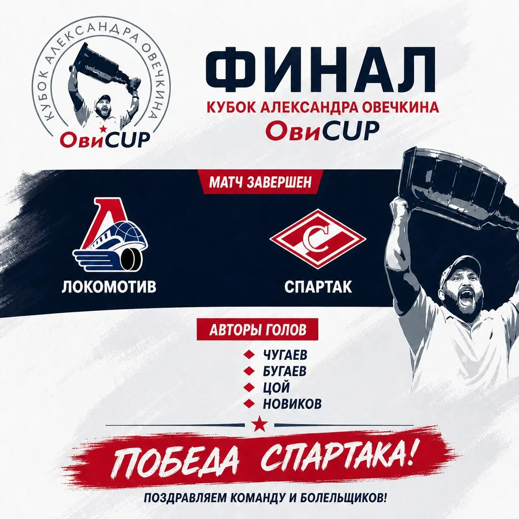 🏆 Московский «Спартак» – Победитель VIII Кубка Александра Овечкина!