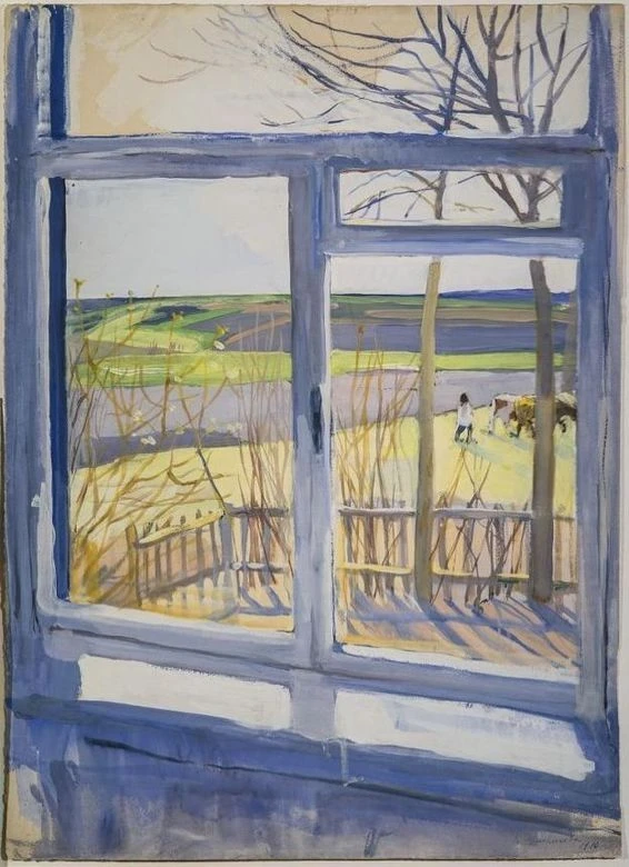 🖼️ «Вид из окна. Нескучное», 1910

🎨 Зинаида Евгеньевна Серебрякова
(1884–1967)
Бумага, темпера. 6