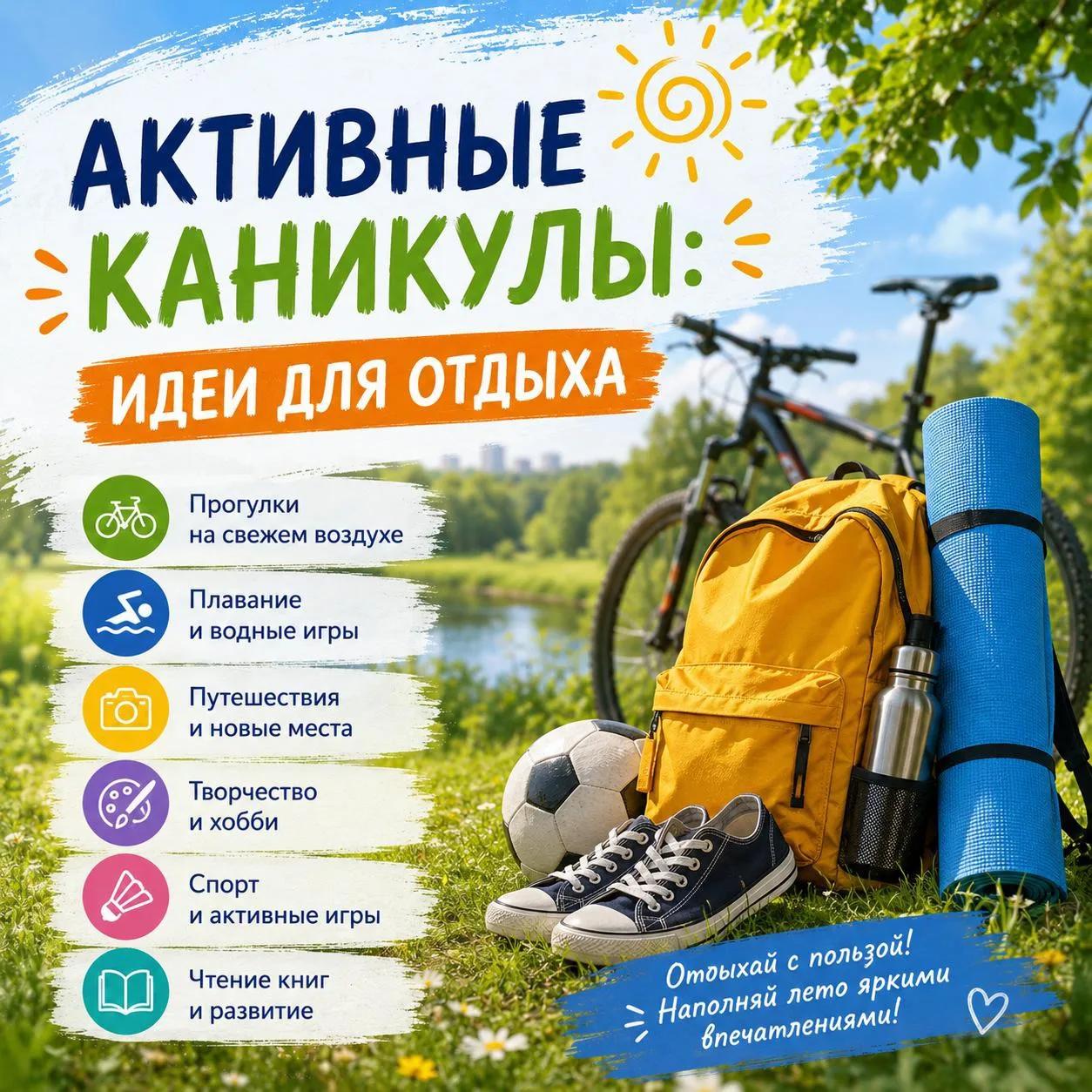 ☀️🚴‍♂️ **Активные каникулы: идеи для отдыха**