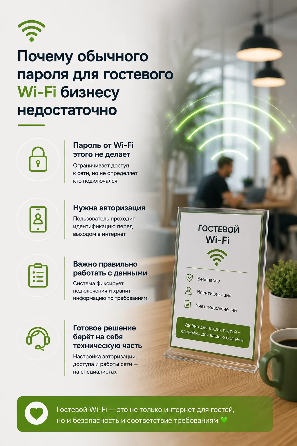 📶 Почему обычного пароля для гостевого Wi-Fi бизнесу недостаточно