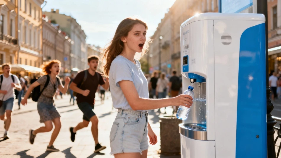 💧 Питер сделал то, о чём мечтают летом все города  В Санкт-Петербурге появились автоматы с бесплатно
