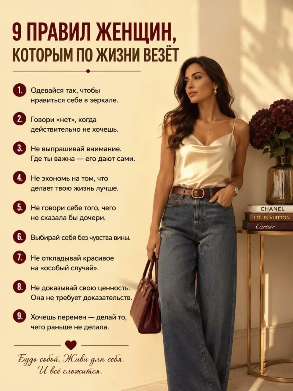 9 ПРАВИЛ ЖЕНЩИН, КОТОРЫМ ПО ЖИЗНИ ВЕЗЕТ✅