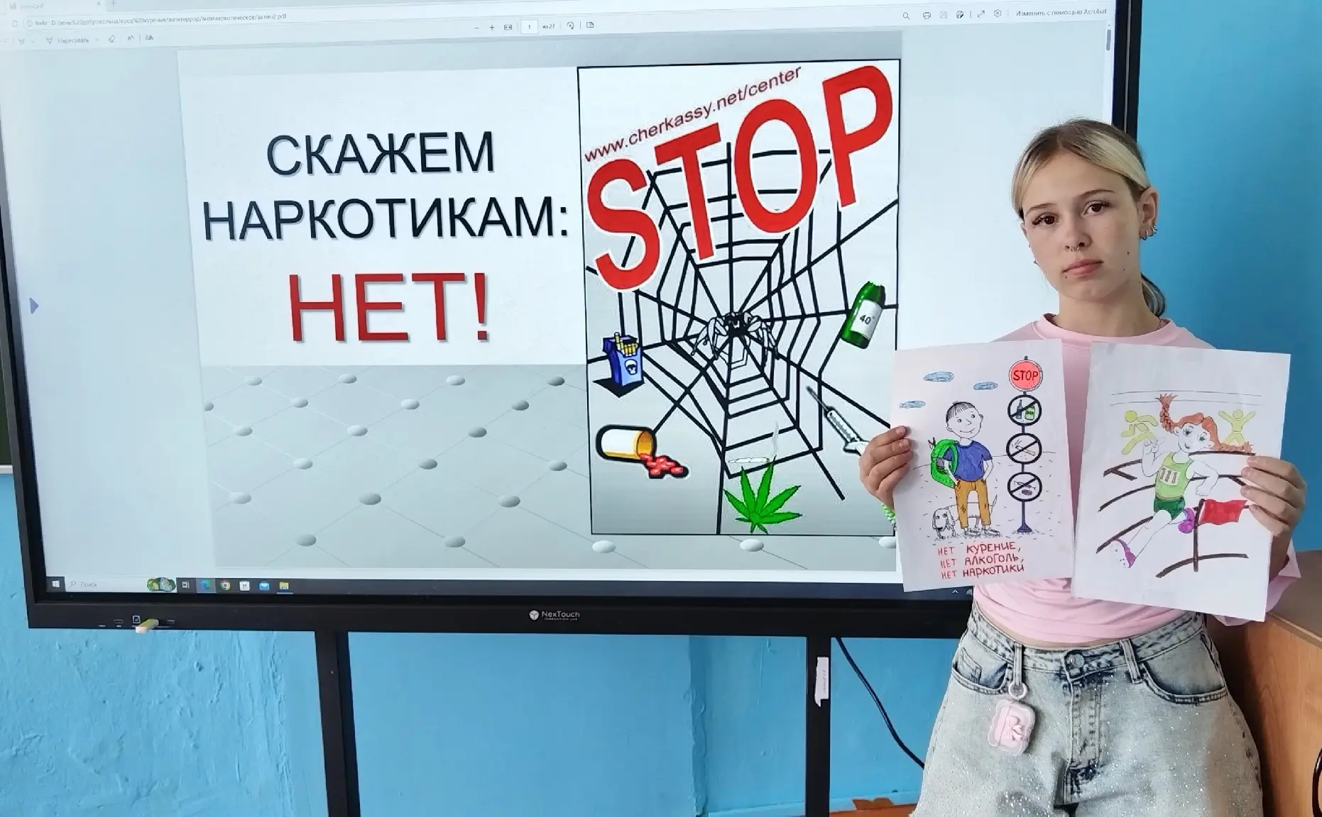 🎨 В рамках месячника антинаркотической направленности в нашем лагере прошёл конкурс рисунков и колл