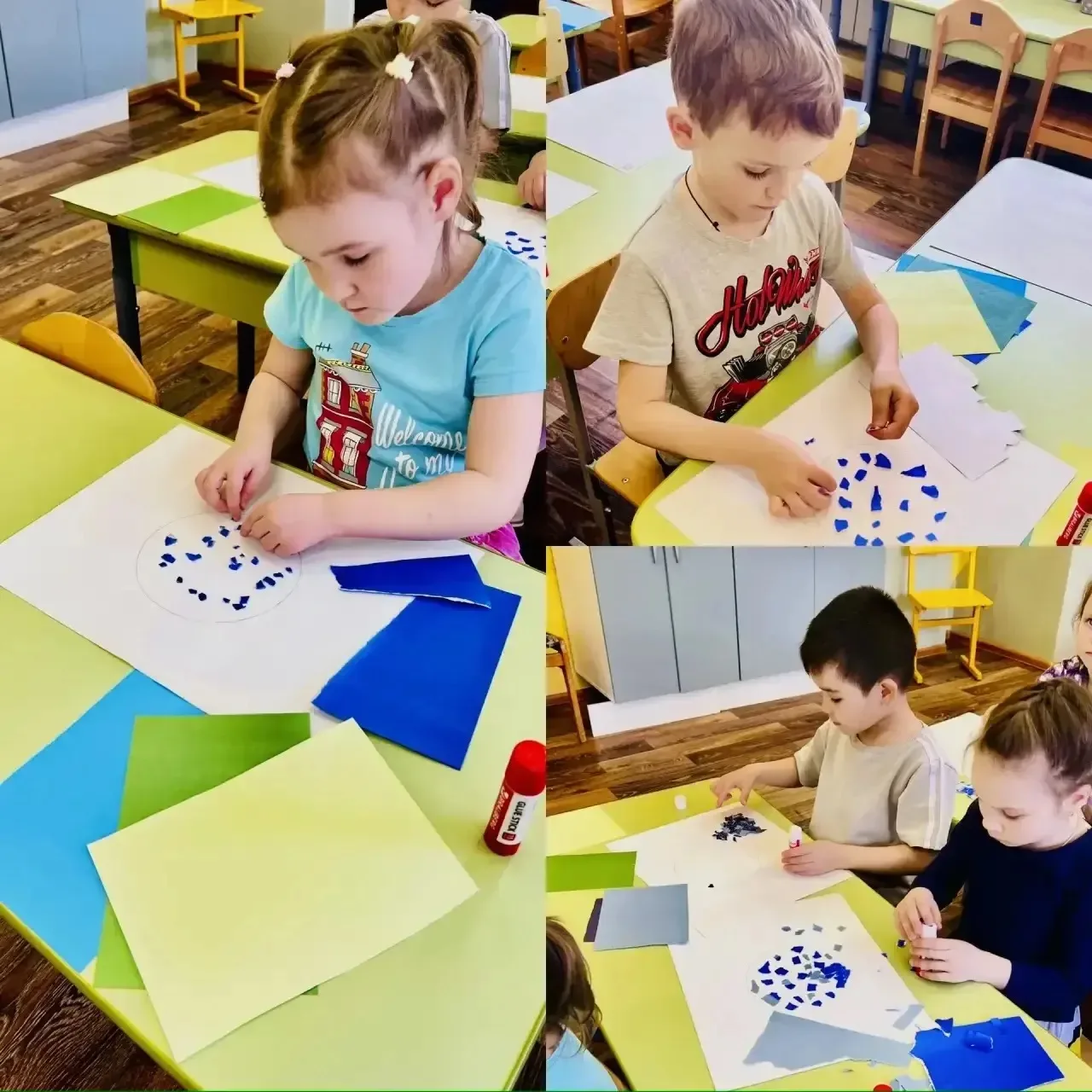 ДО «Солнышко» Группа «Лучики» ☀️  Прошло занятие ,посвященное Дню космонавтики 👩🏻‍🚀💫  Обрывная аппли