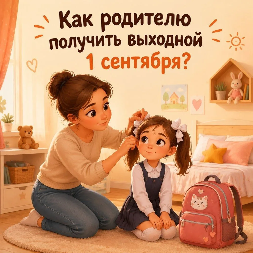 🎒 Как родителям взять выходной 1 сентября?