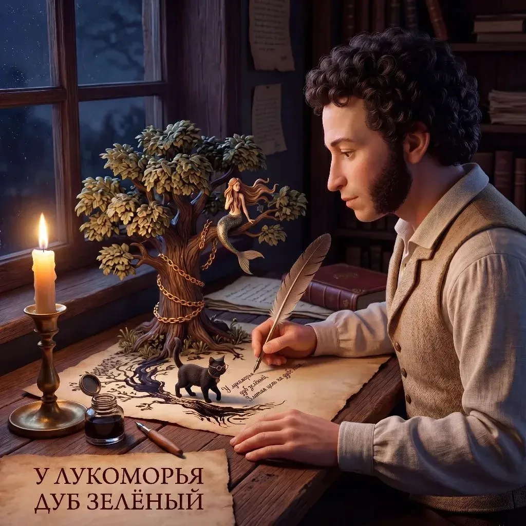 С Пушкинским днём! 📜✨

6 июня, в честь дня рождения поэта и Дня русского языка, мы решили пофантази