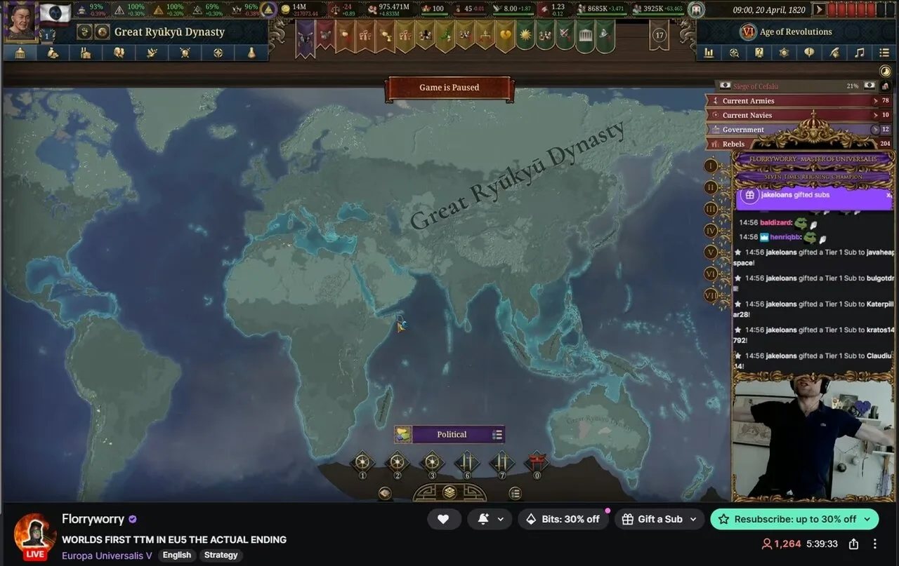 В Europa Universalis 5 уже провернули один из самых легендарных челленджей всей серии —...