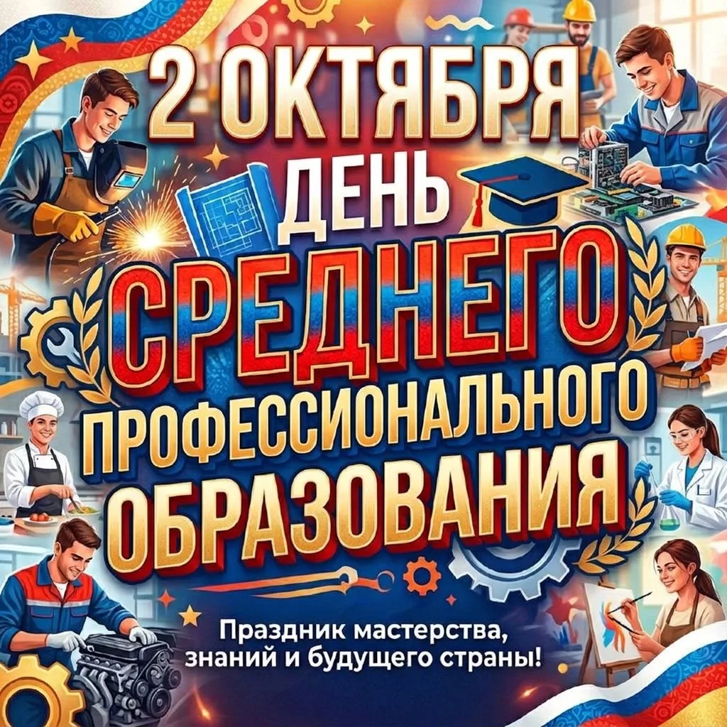 🎓 2 октября — День среднего профессионального образования!