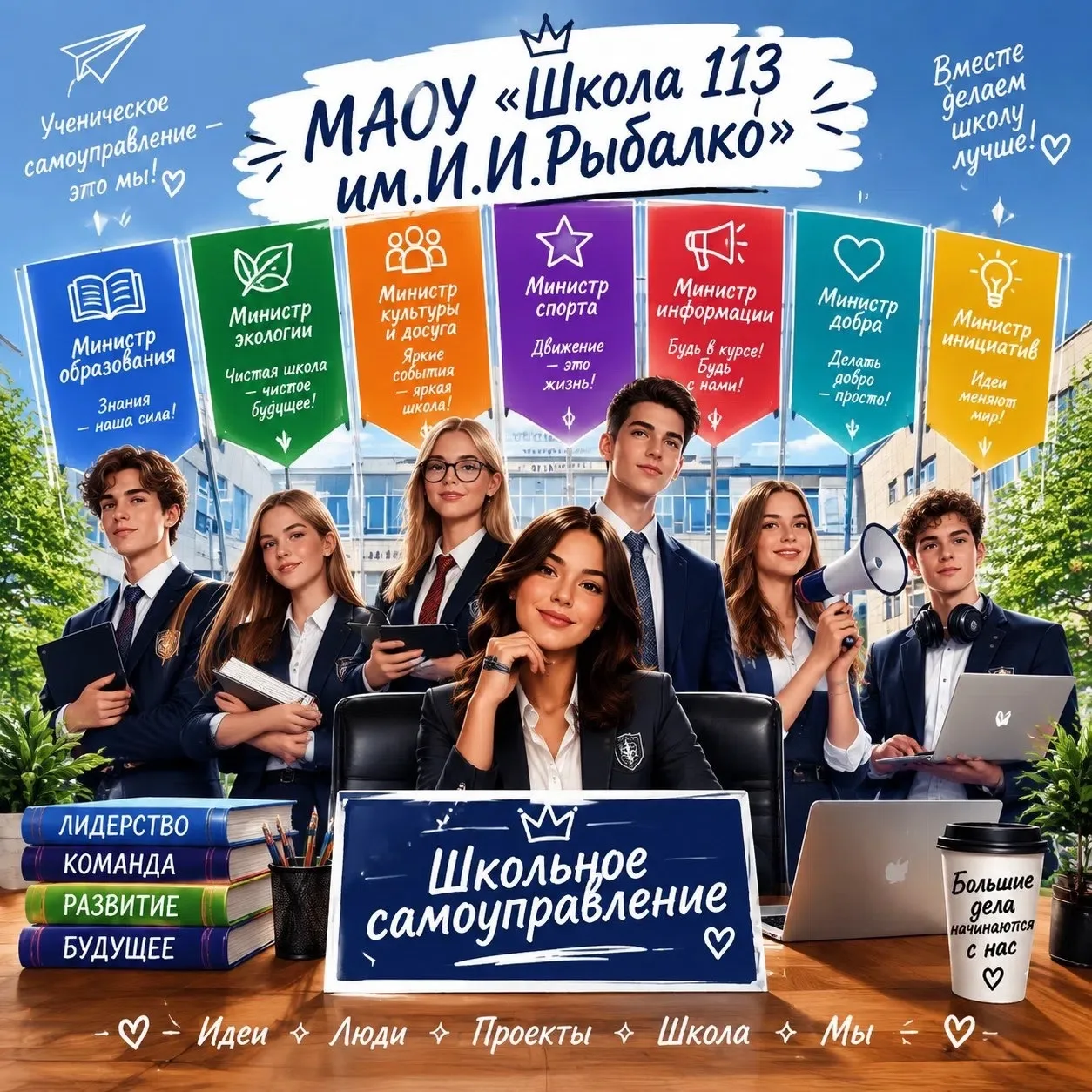 Кандидаты в председатели школьного самоуправления в МАОУ «Школы 113 им.И.И.Рыбалко» нач...