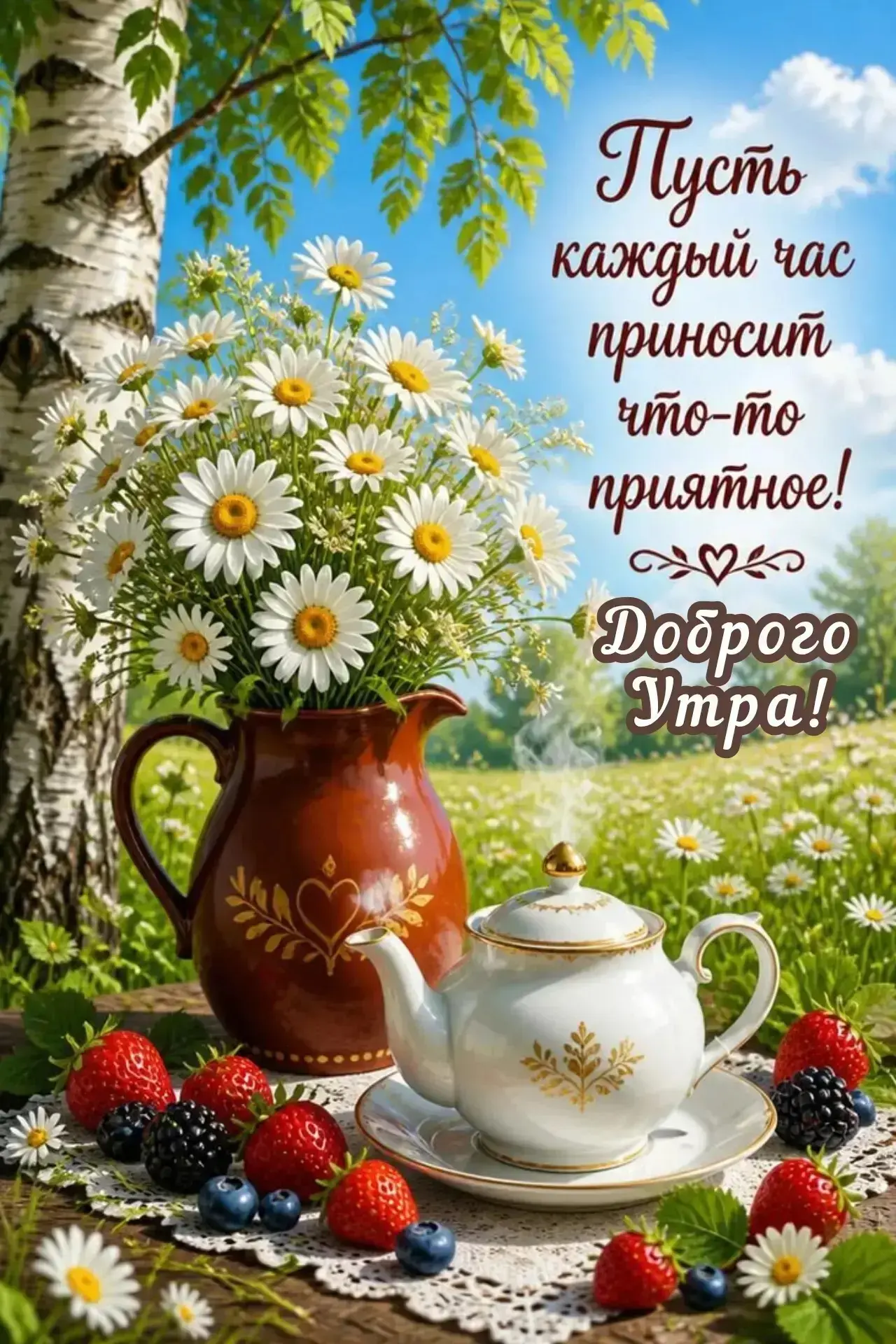 🥰 Ставьте реакции и делитесь открыткой с близкими ❤️
🌺 КРАСИВЫЕ ОТКРЫТКИ 🌺 👉 Подписаться