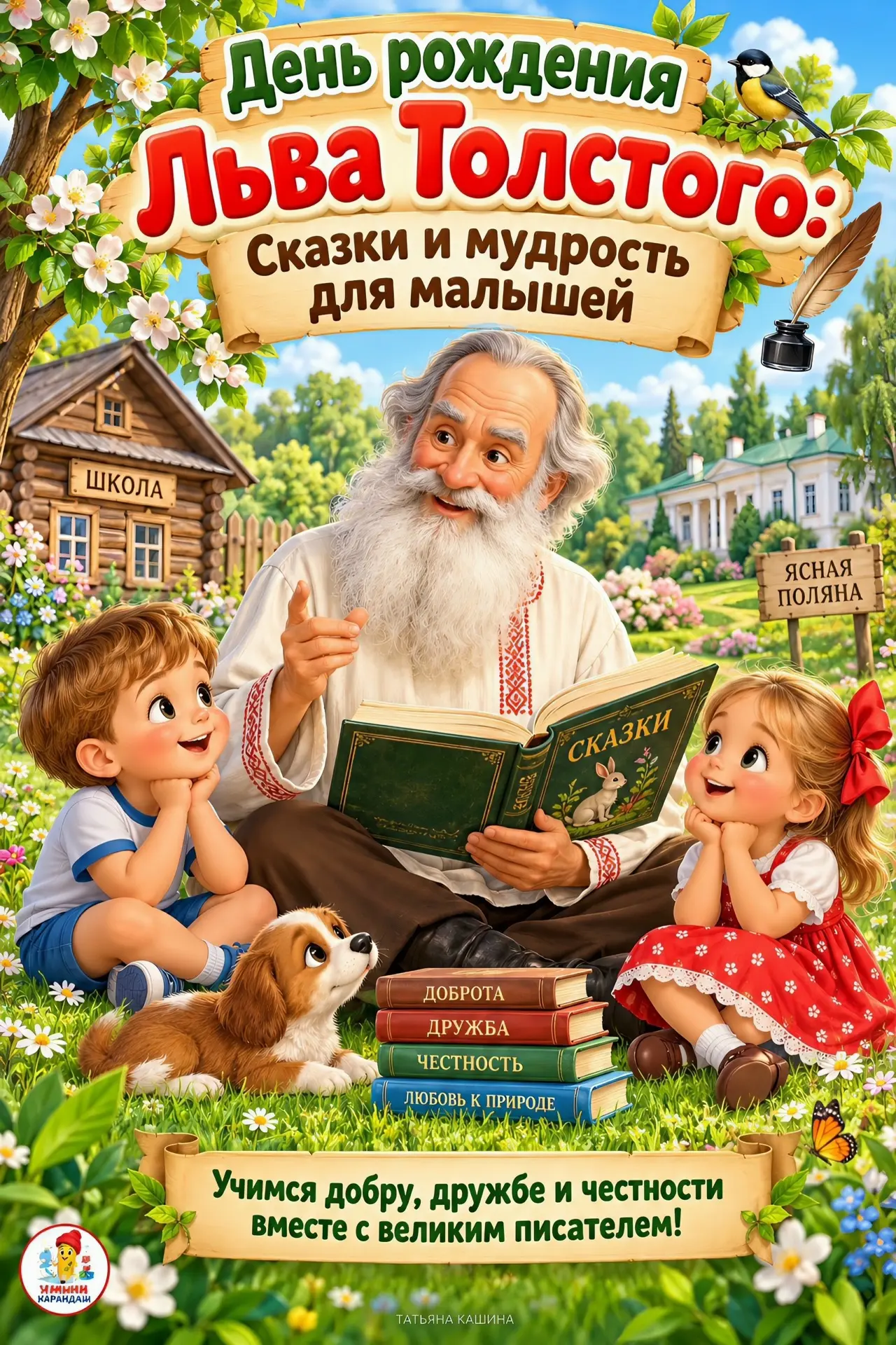 📅 9 сентября - День рождения Льва Толстого! 📚