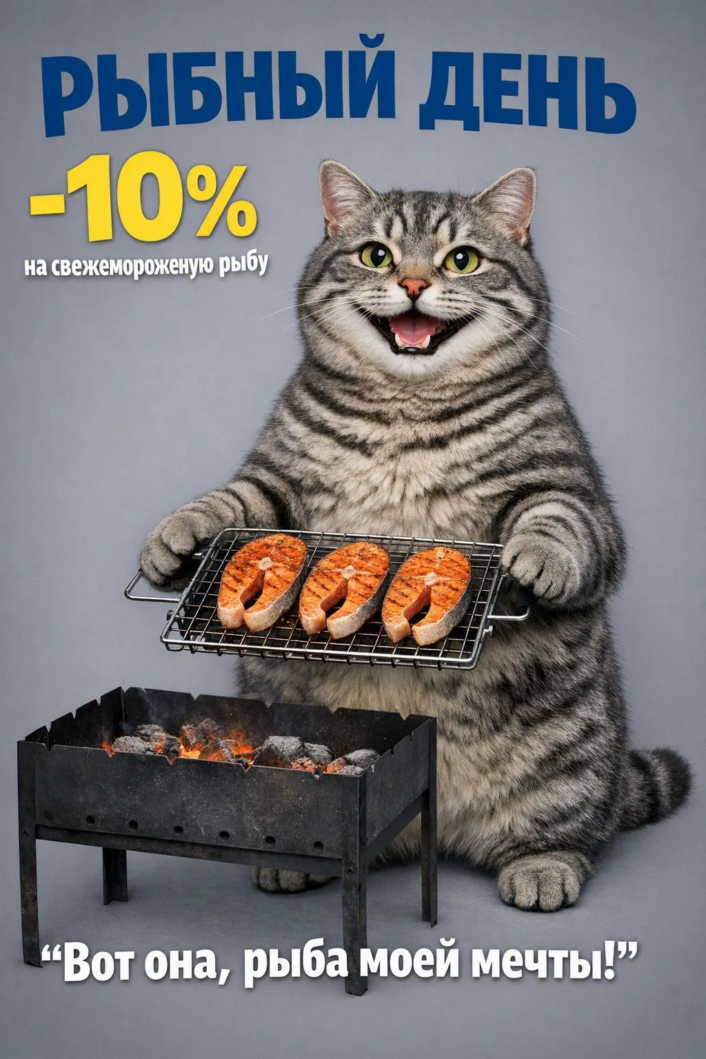 🐟 Рыбный день в «Аникс»! 🐟

Лови выгоду: скидка 10 % на свежемороженую рыбу! 😍

Попробуй кету в с