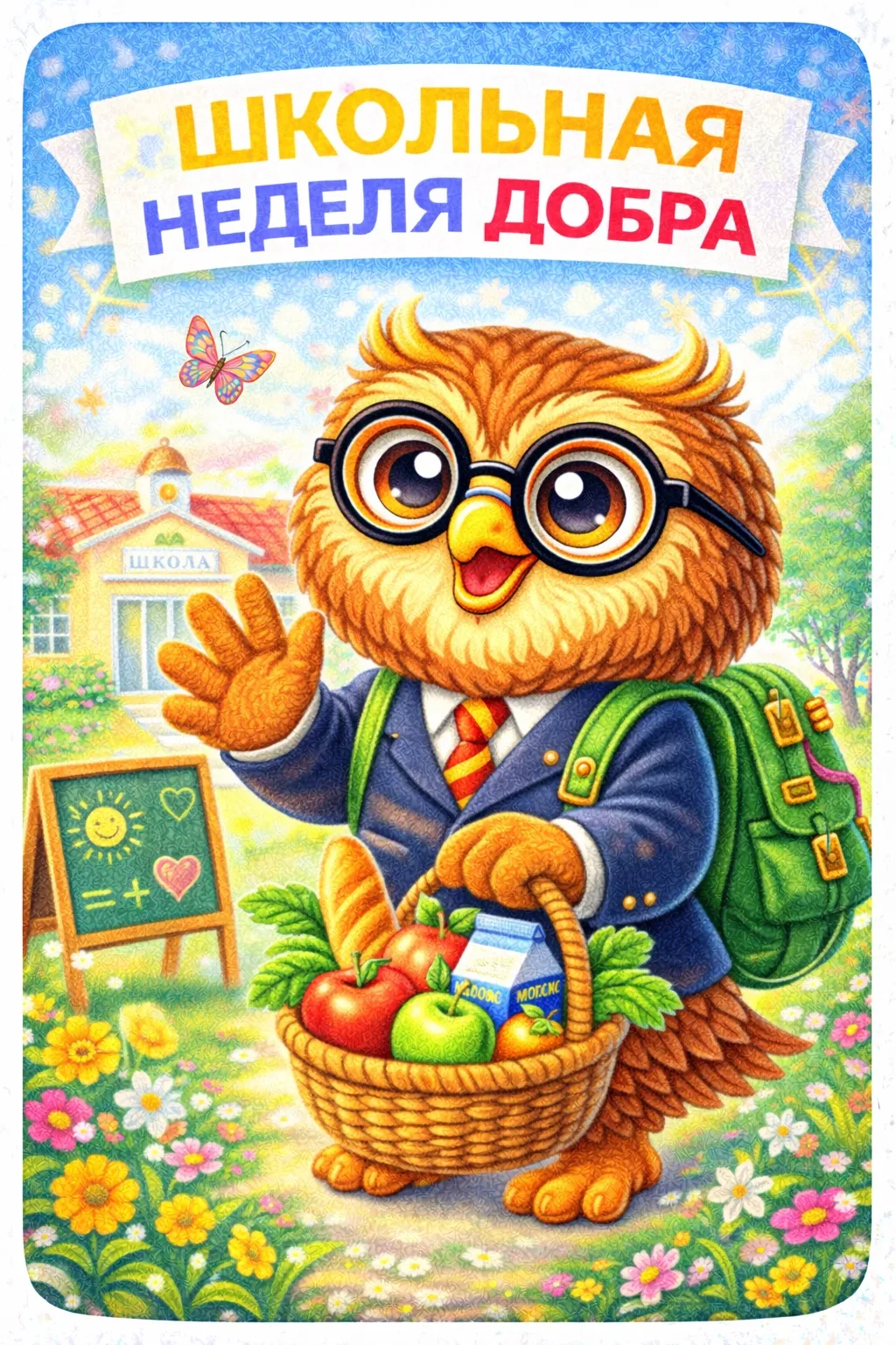 🦉 Здравствуйте, друзья! С вами школьный Совёнок.  Хочу поделиться хорошими новостями — Школьная неде