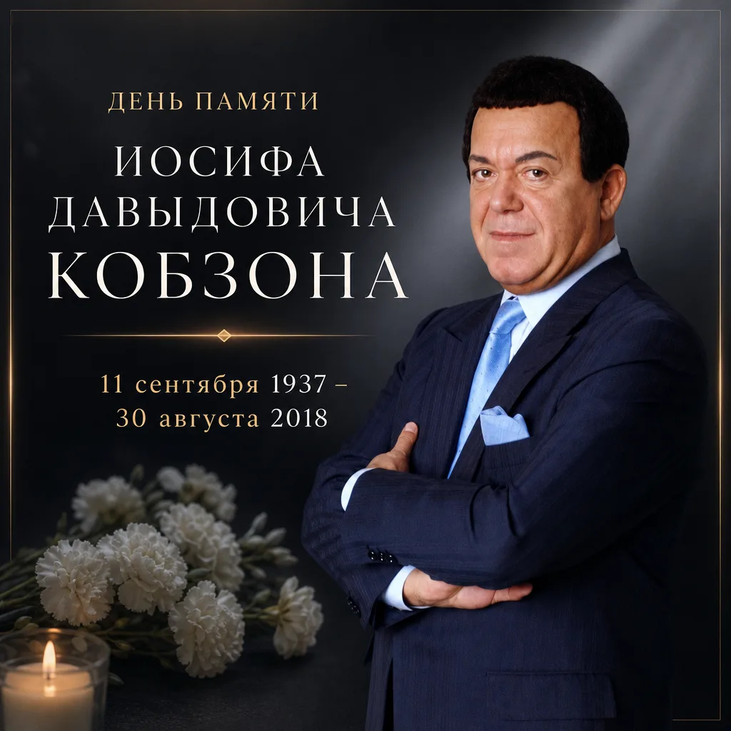 🕯️ 30 августа — День памяти Иосифа Давыдовича Кобзона. 🕊️