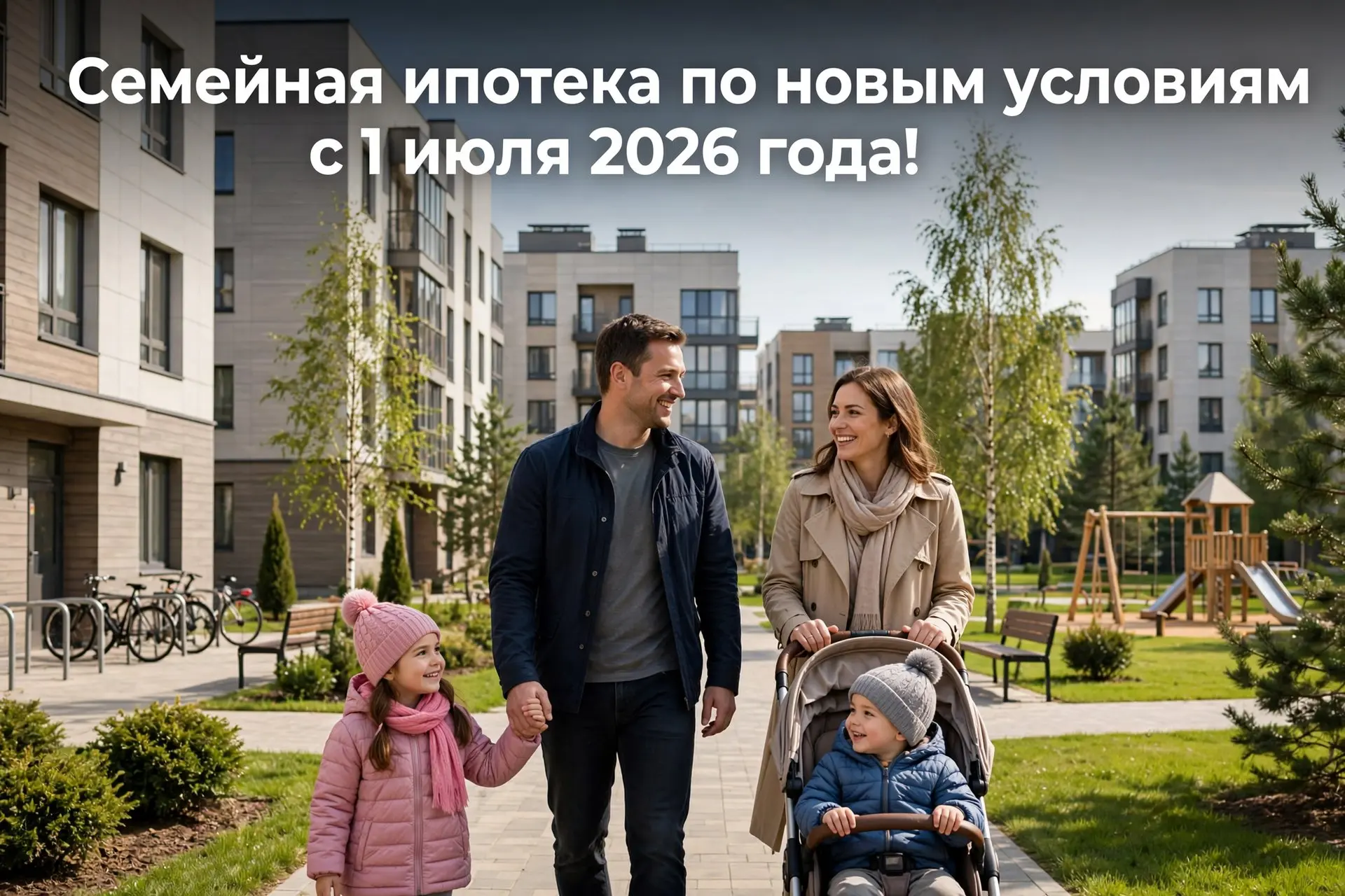 🏡 Семейная ипотека по новым условиям с 1 июля 2026 года!