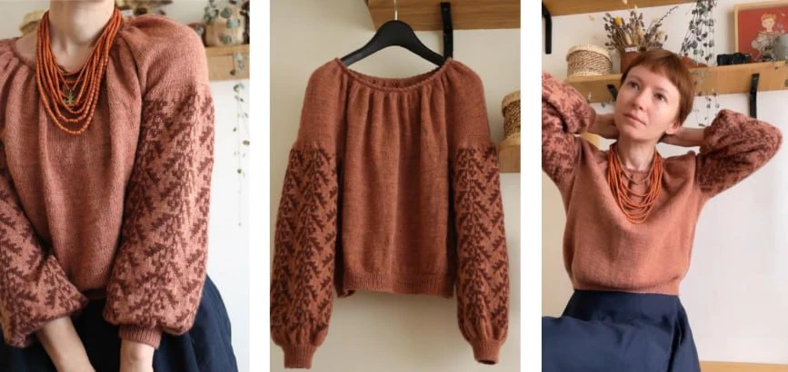 Блуза. Описание🧶