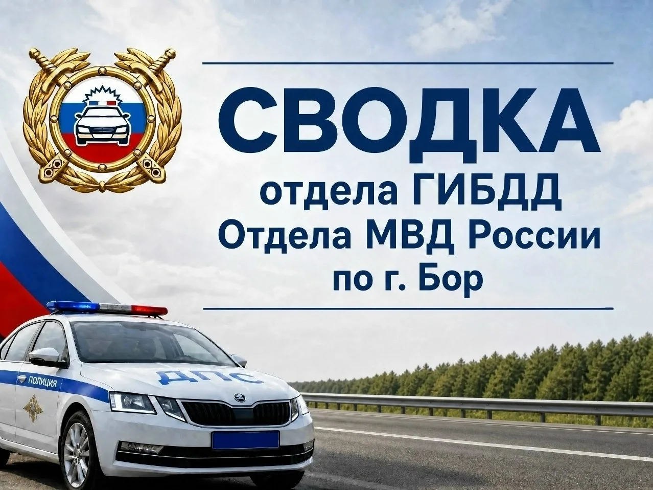 🚔СВОДКА отдела ГИБДД Отдела МВД России по г. Бор