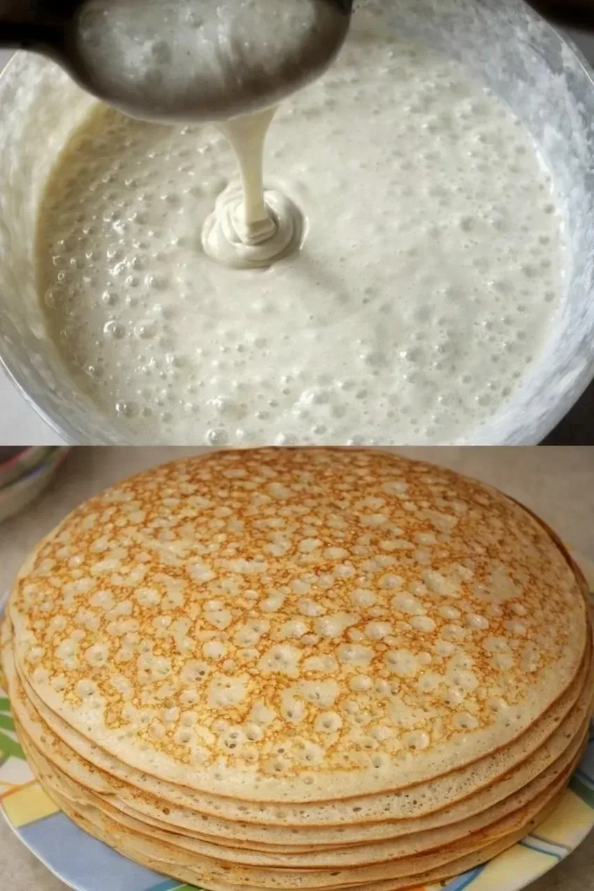 Заварное тесто для блинов (надёжный рецепт). Это мой самый надёжный рецепт блинов! 🥞 Они получаются 