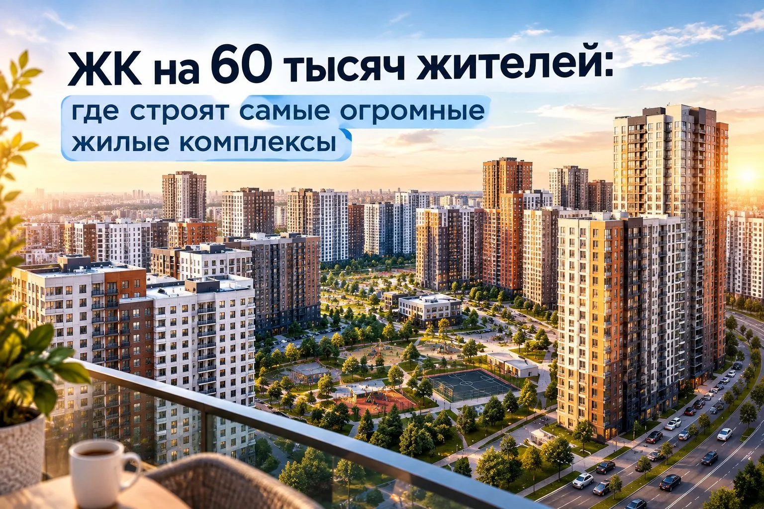 🏙️ ЖК на 60 тысяч жителей: где строят самые огромные жилые комплексы