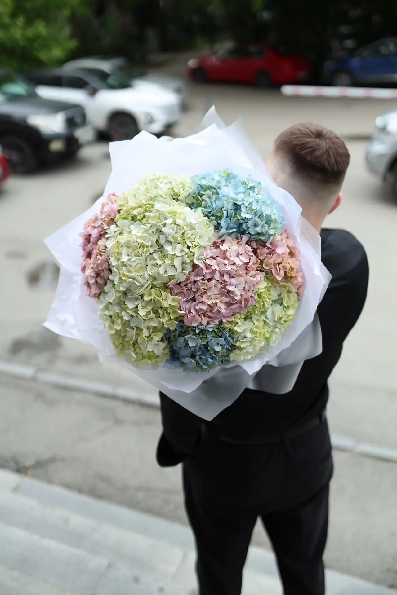 моно-букет из гортензий 🩵✨