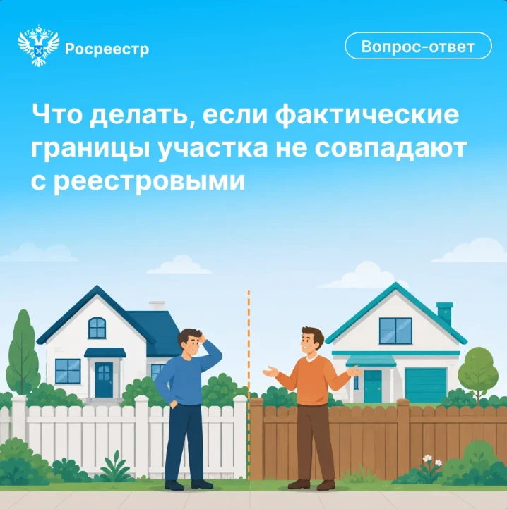 Что делать, если фактические границы участка не совпадают с реестровыми, и как исправит...