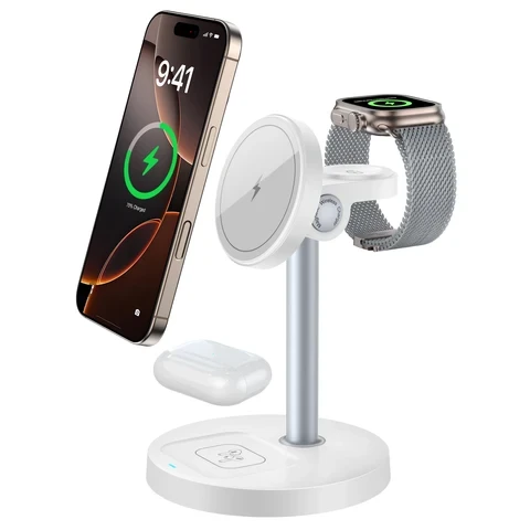 Магнитная зарядка 3-в-1 для iPhone и Apple Watch