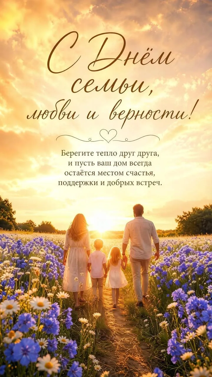 Друзья, всех с Днём семьи, любви и верности! 🤍