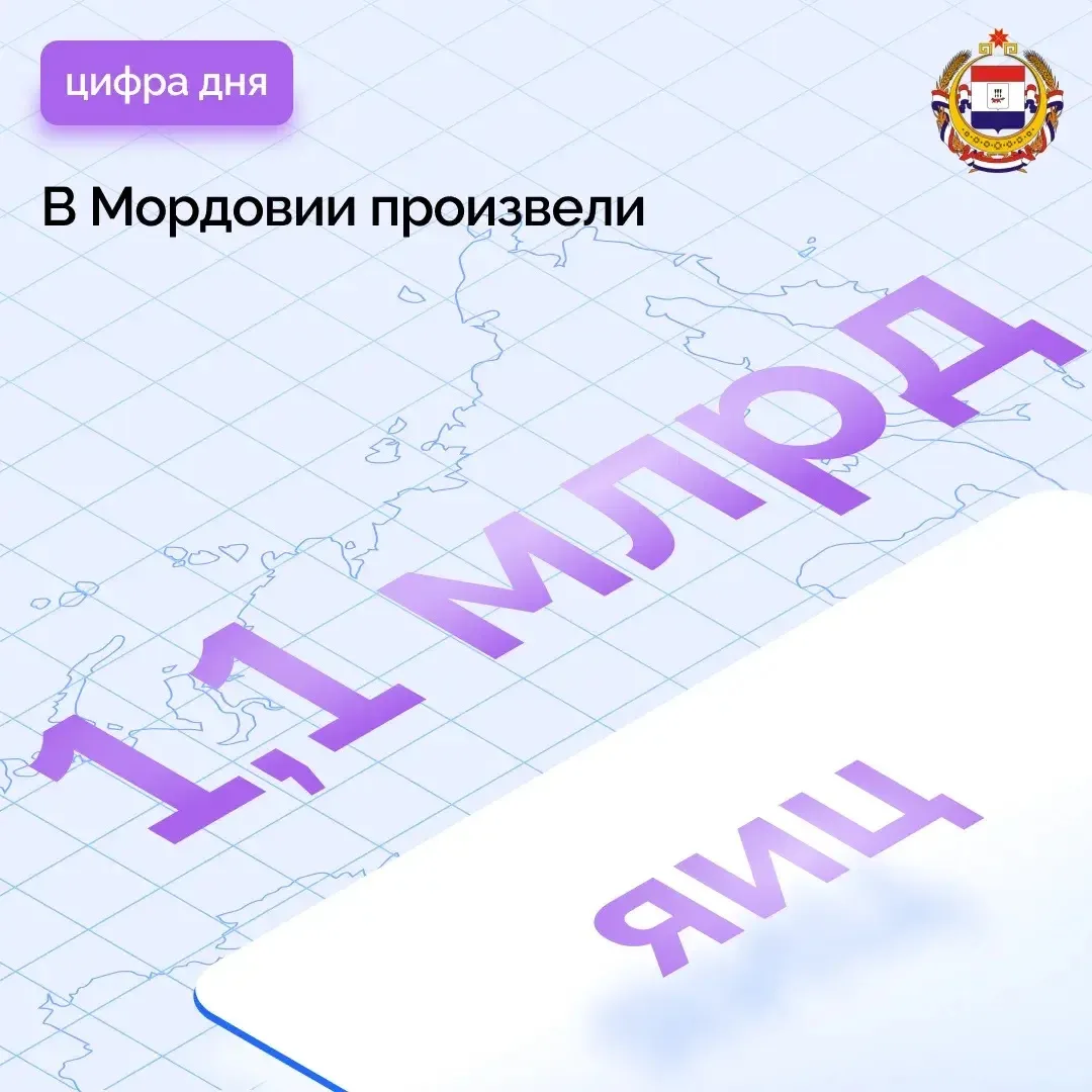 🥚 Мордовия – в тройке лучших производителей яиц в России