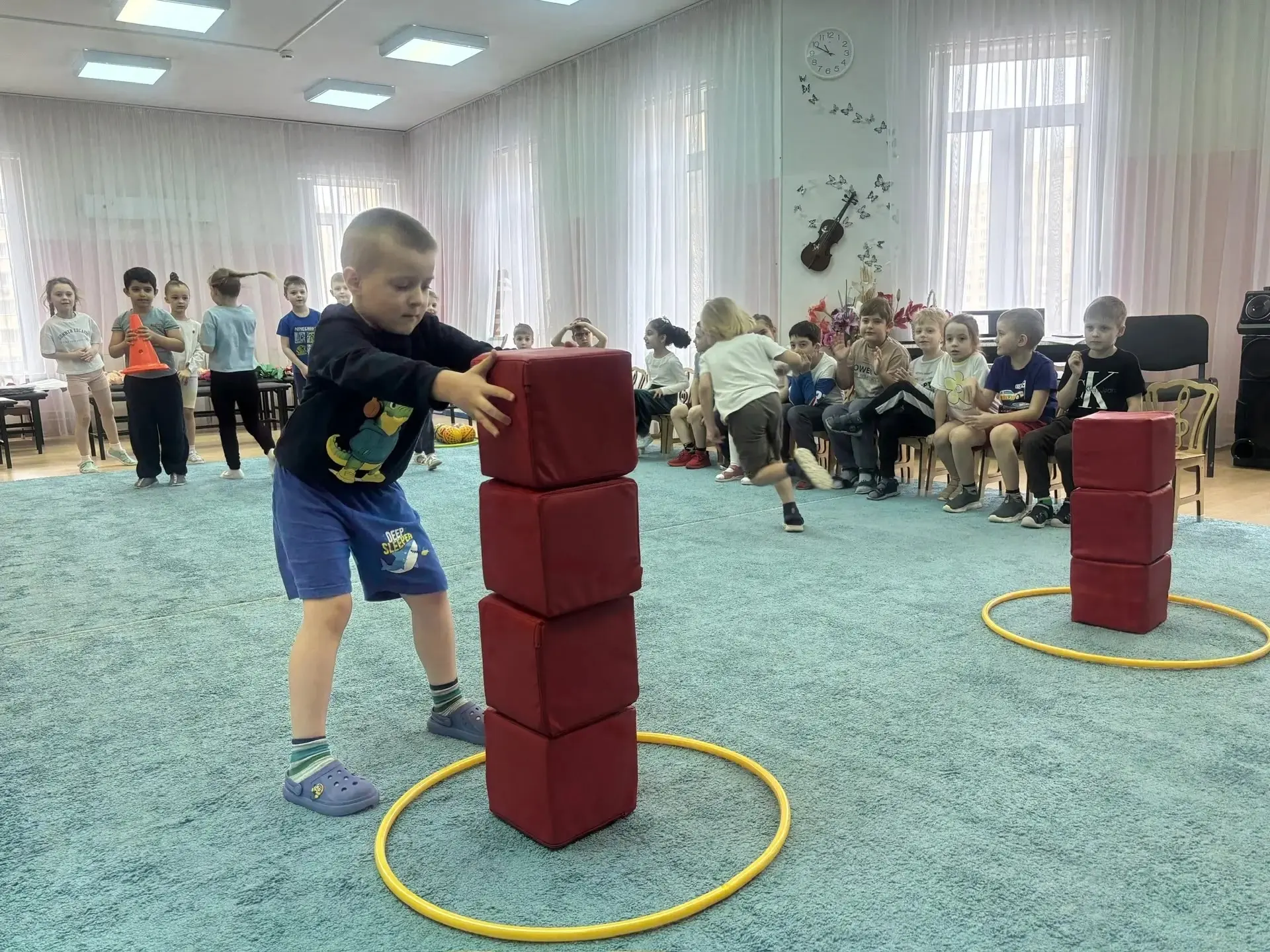 В дошкольном отделении МОУ "Рождественская СОШ" прошел праздник, посвящённый 65-й годовщине первого 
