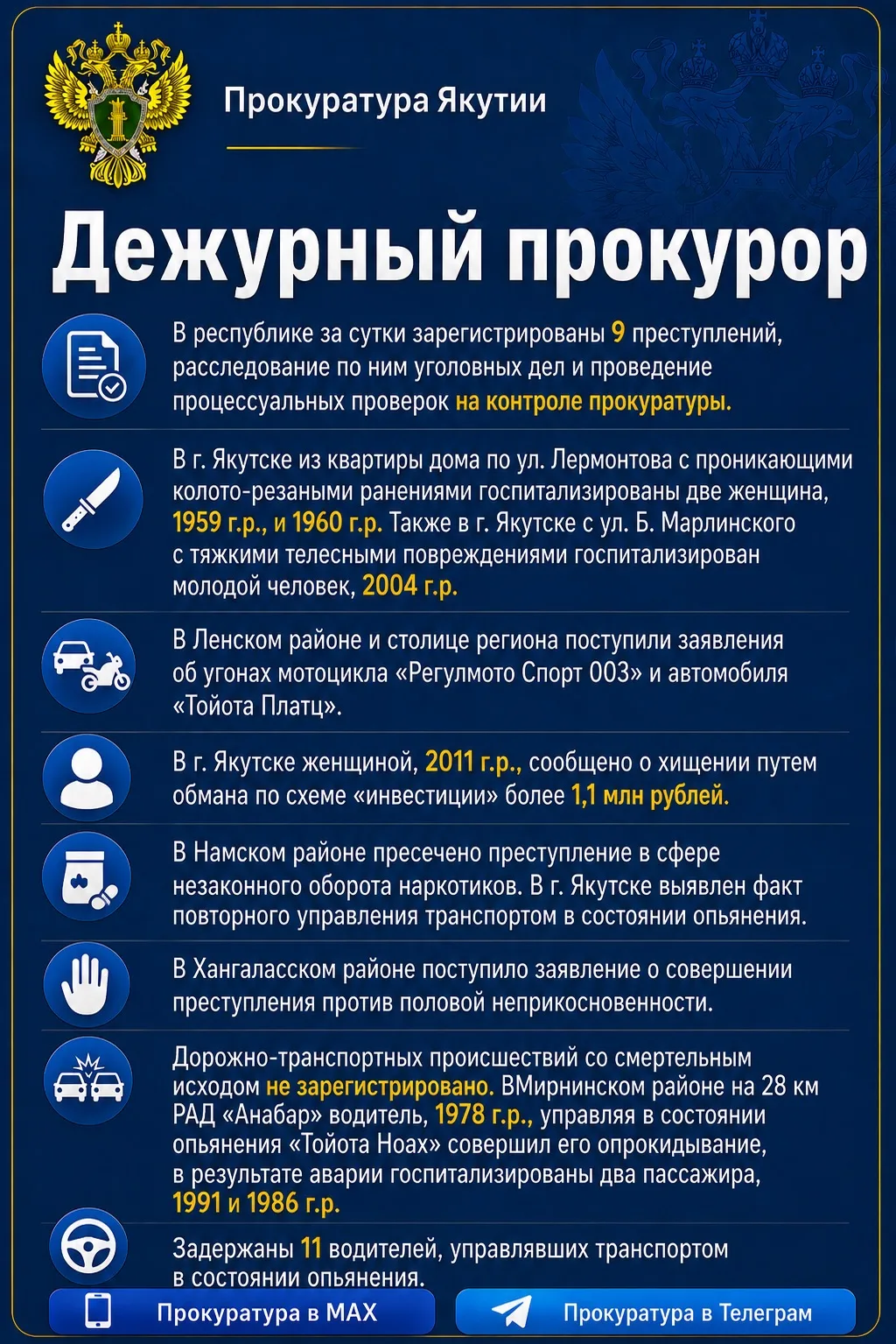 ❗️Дежурный прокурор