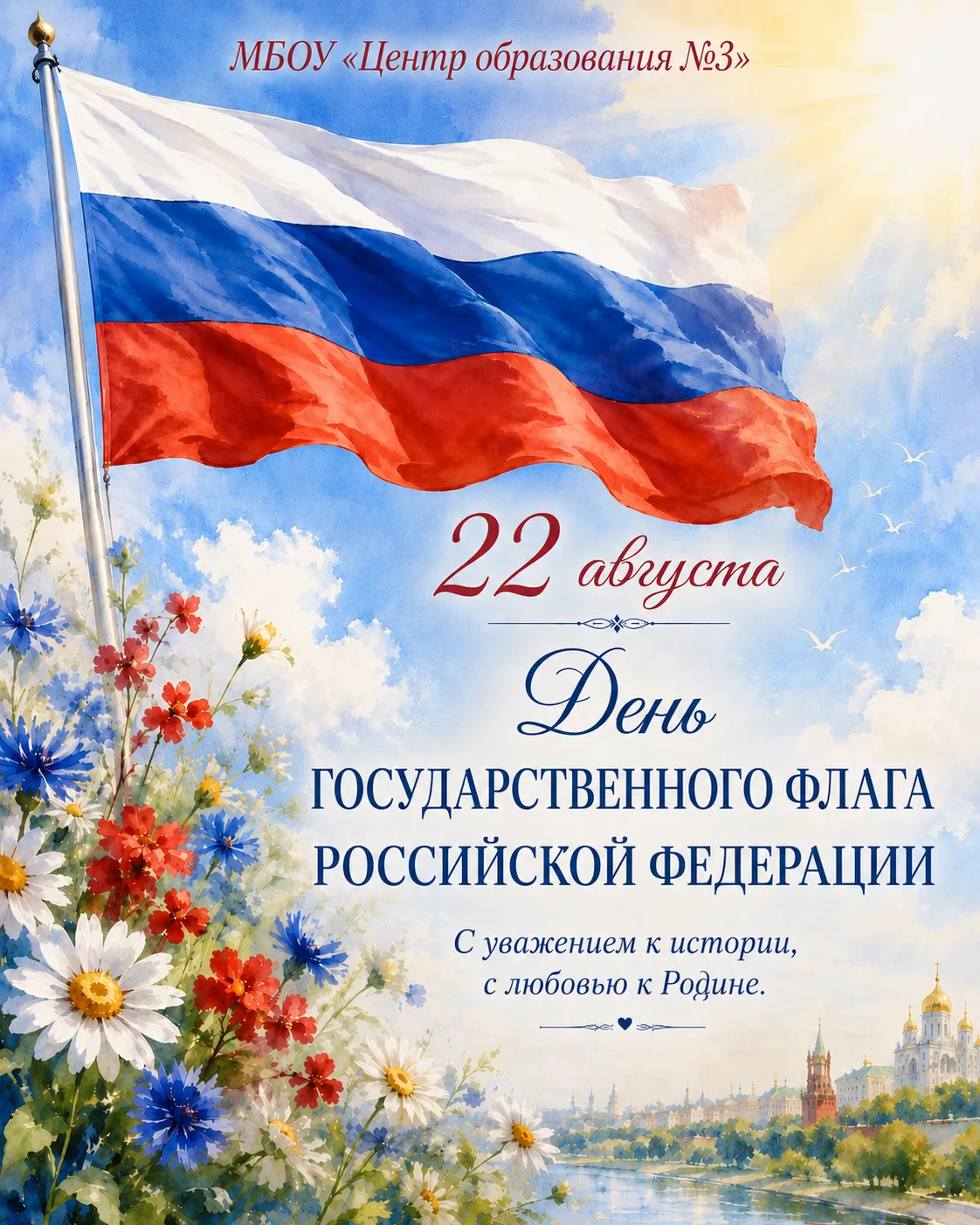 🇷🇺 С Днём Государственного флага России!