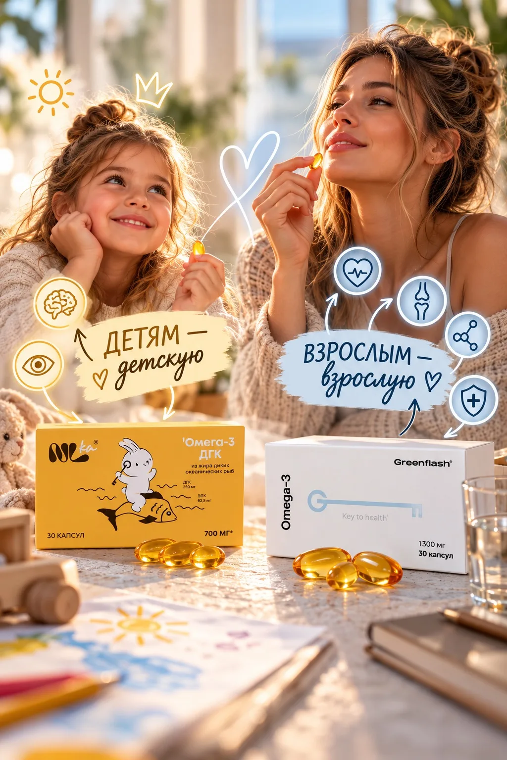 💛Детская и взрослая омега-3 это НЕ маркетинг👇