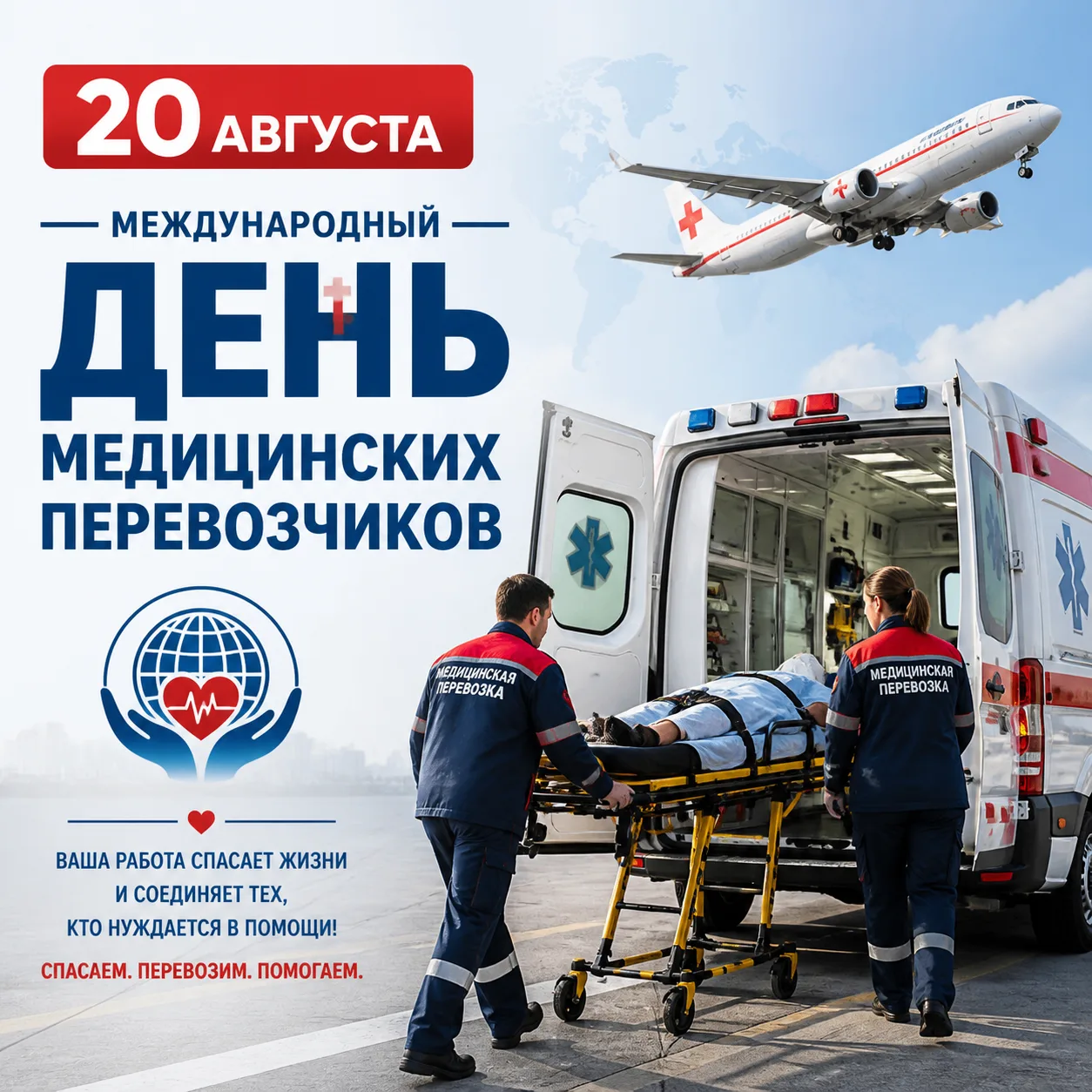 20 августа - Международный день медицинских перевозчиков.