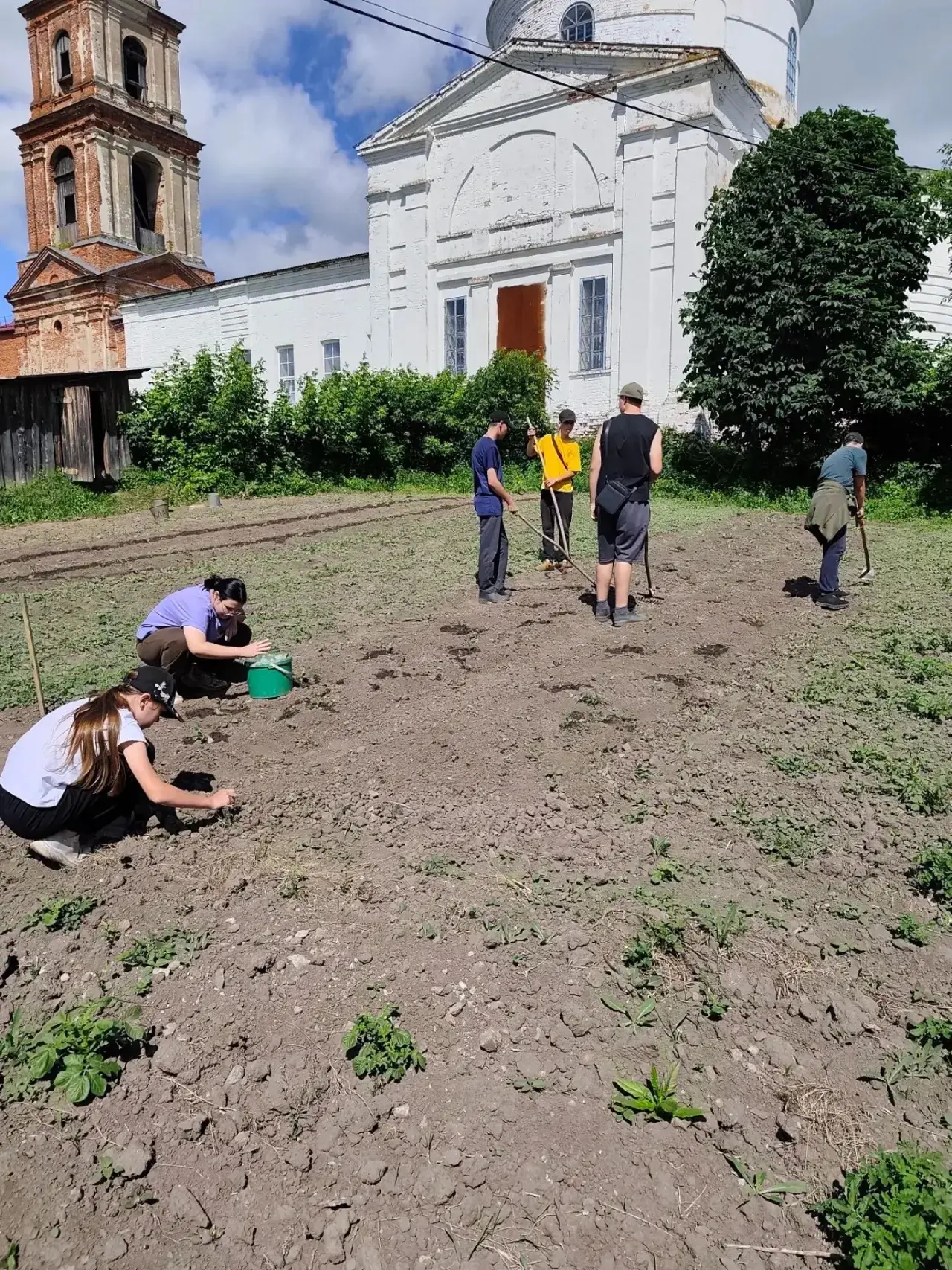 Наши юные агрономы сегодня вышли на «тропу войны» с сорняками! 🌿💪 На пришкольном участке кипит раб