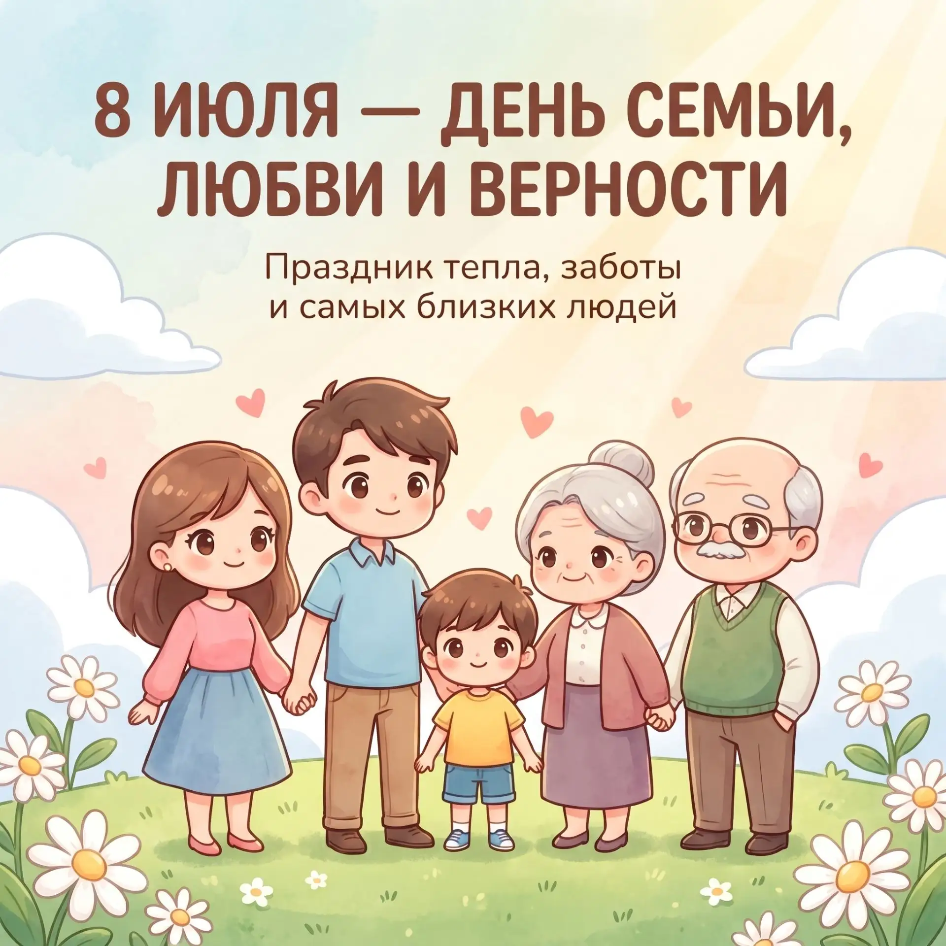 С  Днём семьи, любви и верности!
Этот праздник по праву считается одним из самых важных и ценных в н