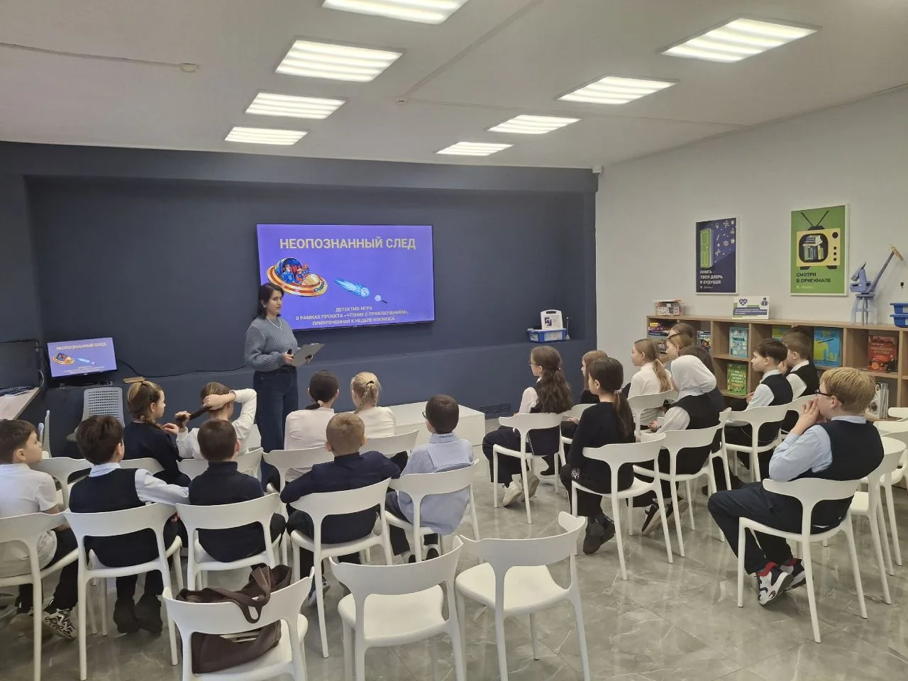 📢Рубрика #гагаринскиймарафон_125 Космические детективы 4«А» раскрыли дело о пропавших роботах! 🚀  🗓️