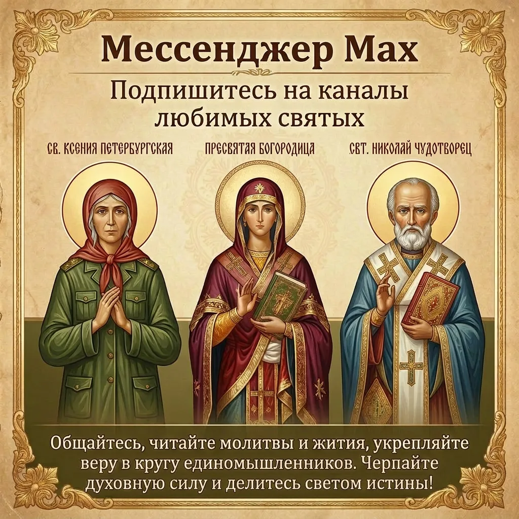 🌟 Подпишитесь на духовные блоги о ваших любимых святых!
