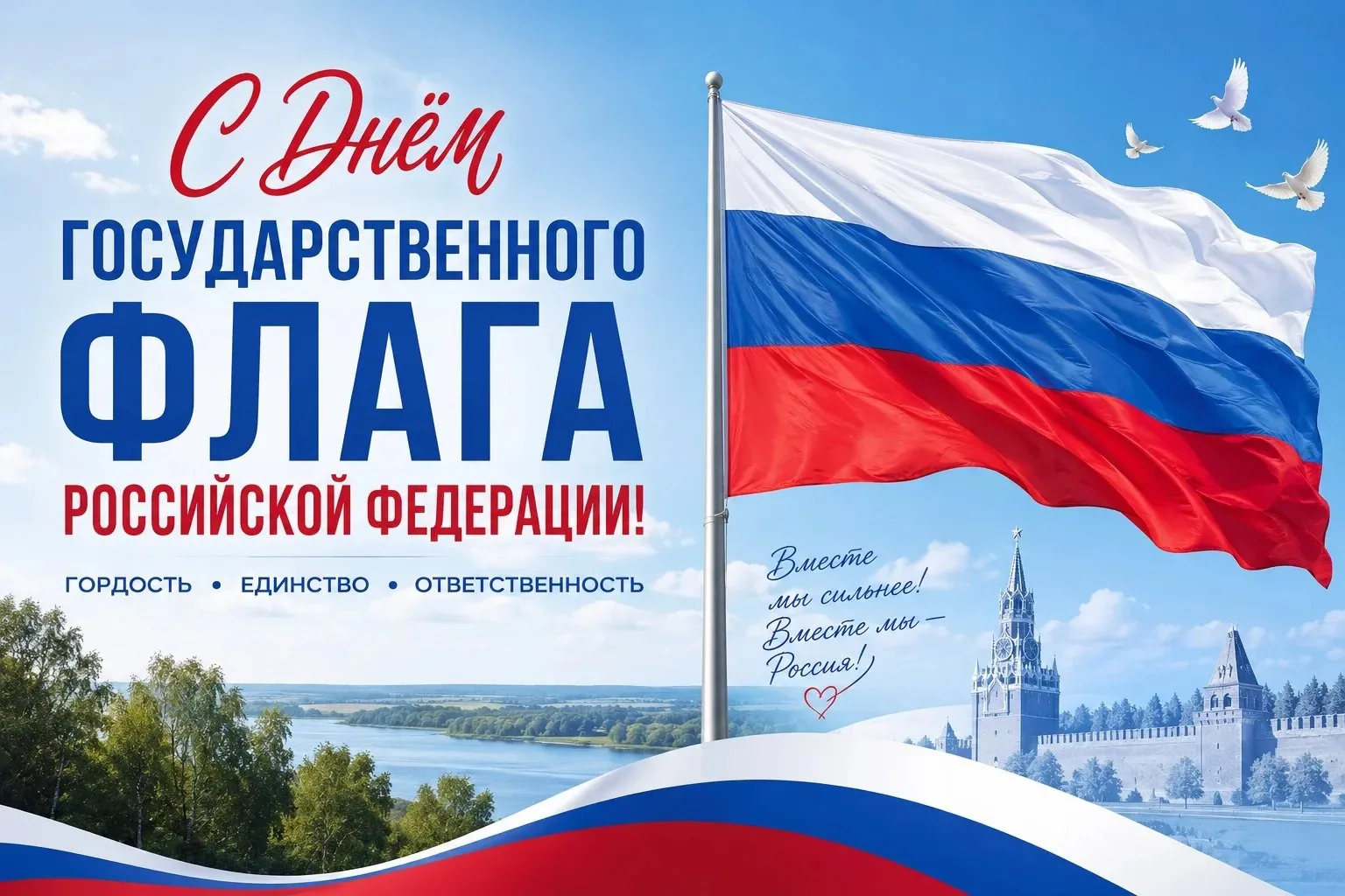С Днём Государственного флага Российской Федерации! 🇷🇺