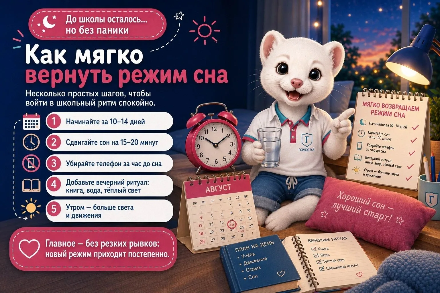 🌙 До школы осталось… но без паники
