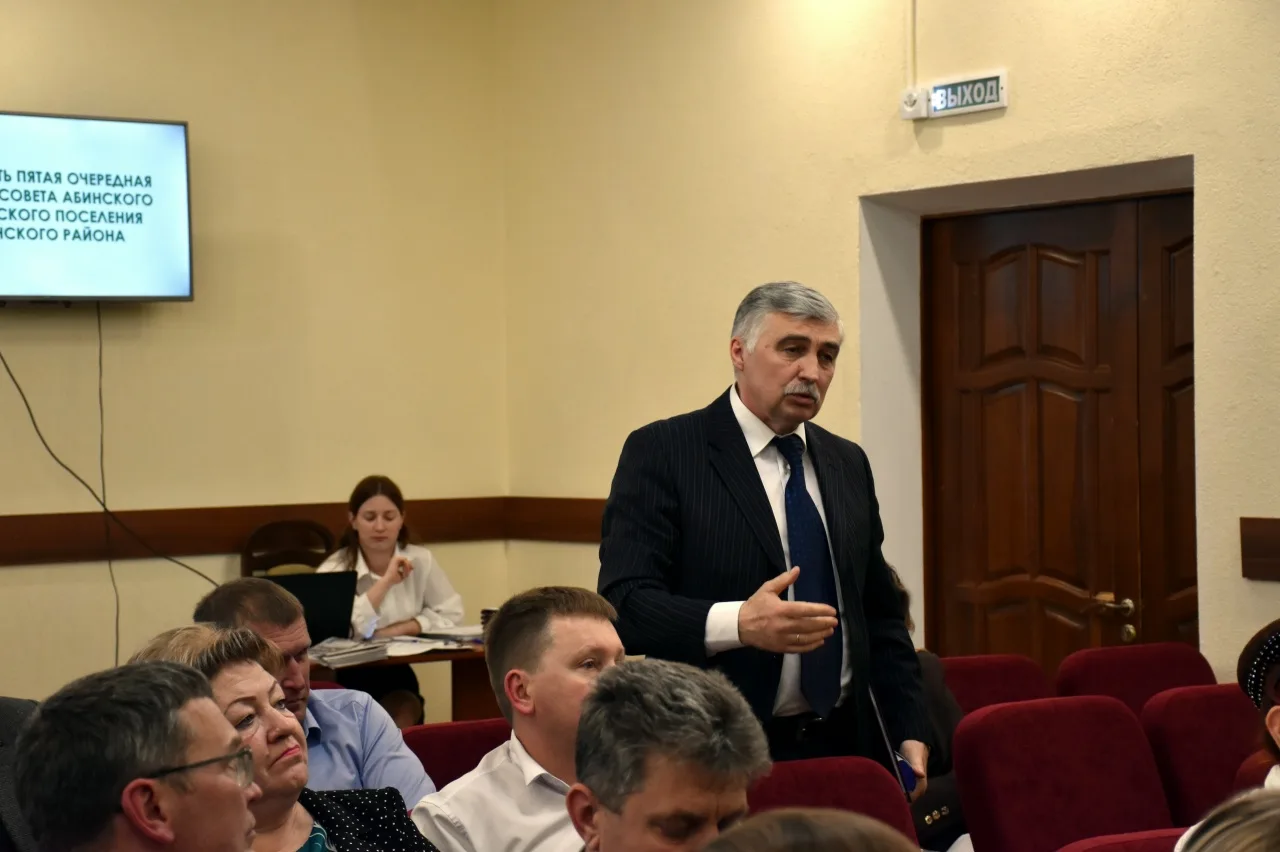 Двадцать пятая сессия Совета Абинского городского поселения.  Прошла двадцать пятая очередная сессия