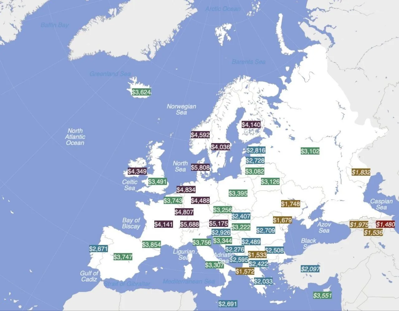 Рубрика #статистика Последние данные МВФ показывают, что у России более высокий чистый среднемесячны