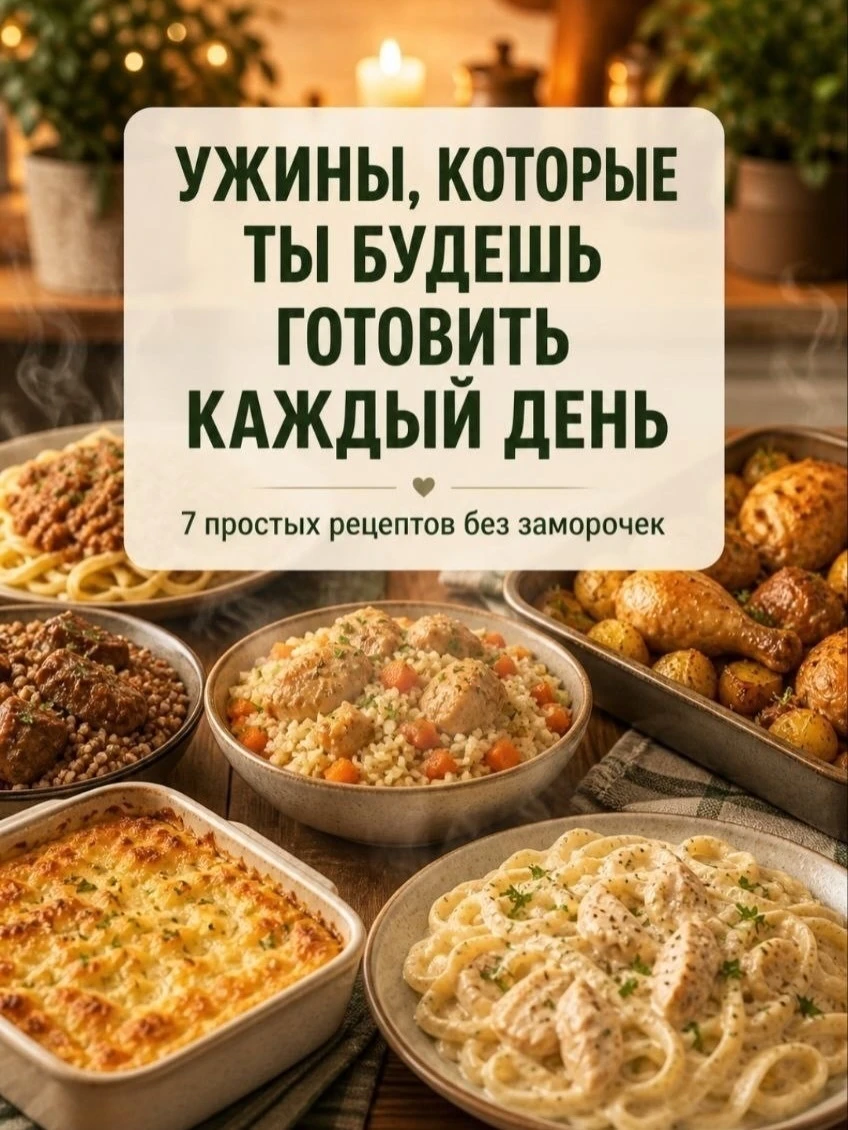 🍽 УЖИНЫ, КОТОРЫЕ ТЫ БУДЕШЬ ГОТОВИТЬ КАЖДЫЙ ДЕНЬ