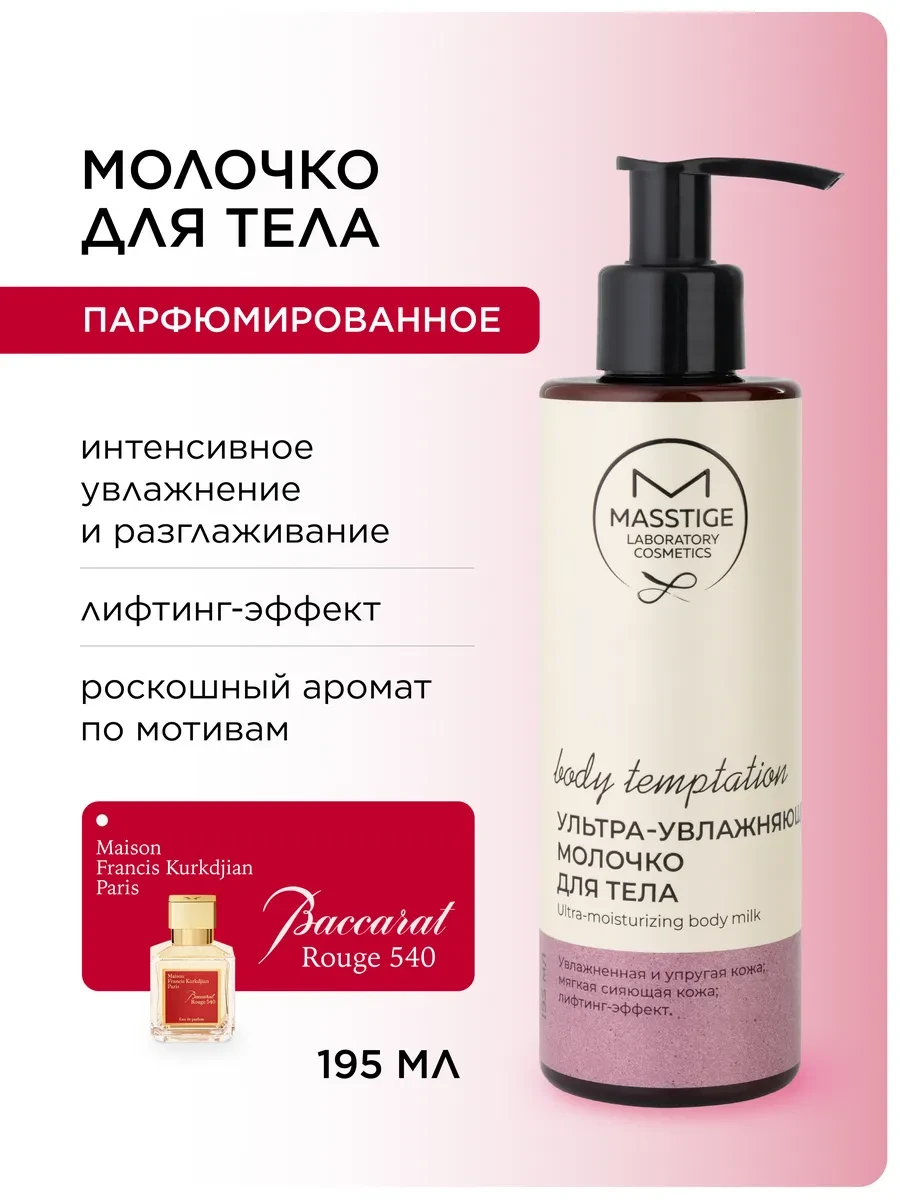 ⚡️ Крем-молочко для тела парфюмированное 195мл, MASSTIGE