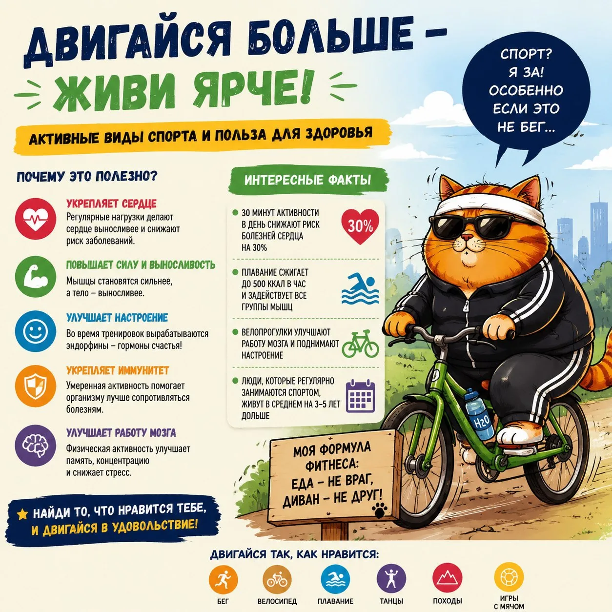 Выше, быстрее, сильнее: 5 удивительных фактов о том, как активный спорт меняет наше тело ️