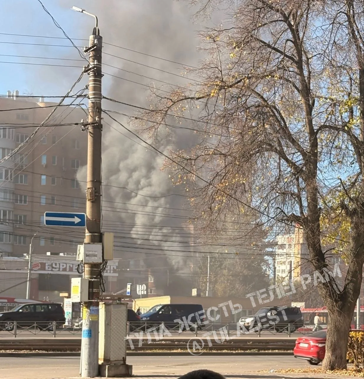 ❗️Еще кадры с места пожара